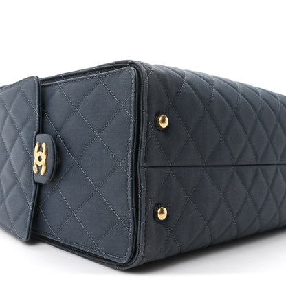 Chanel Canvas Quilted Medium Chanel 25 Handbag Dark Blue 10 of 11