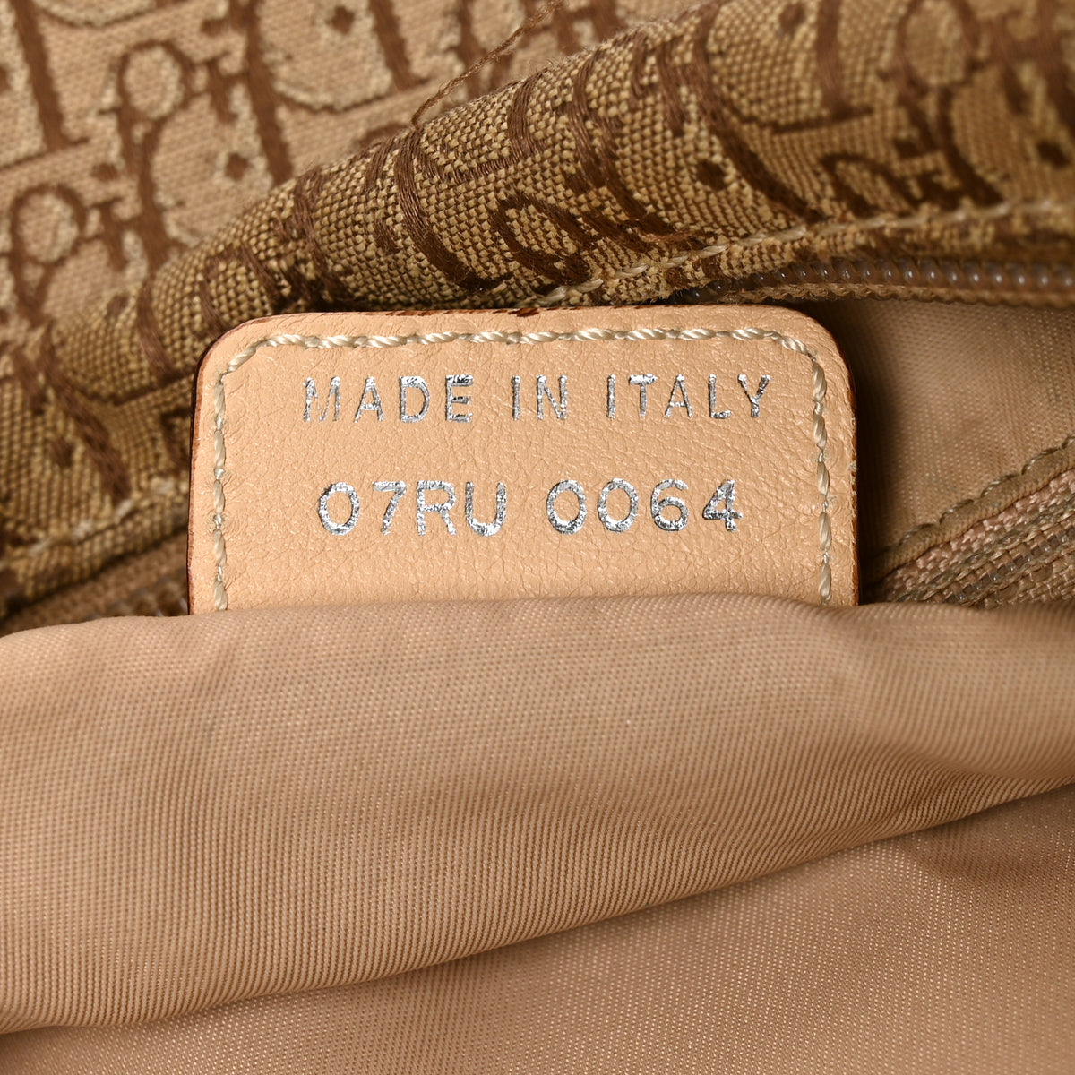 Canvas Diorissimo Large Messenger Bag Brown Beige