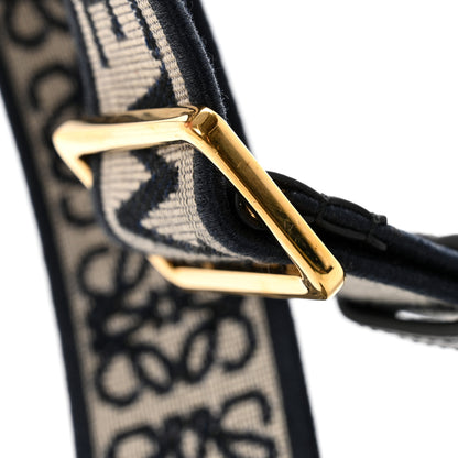 Loewe Calfskin Jacquard Anagram Strap Navy Black 7 of 7