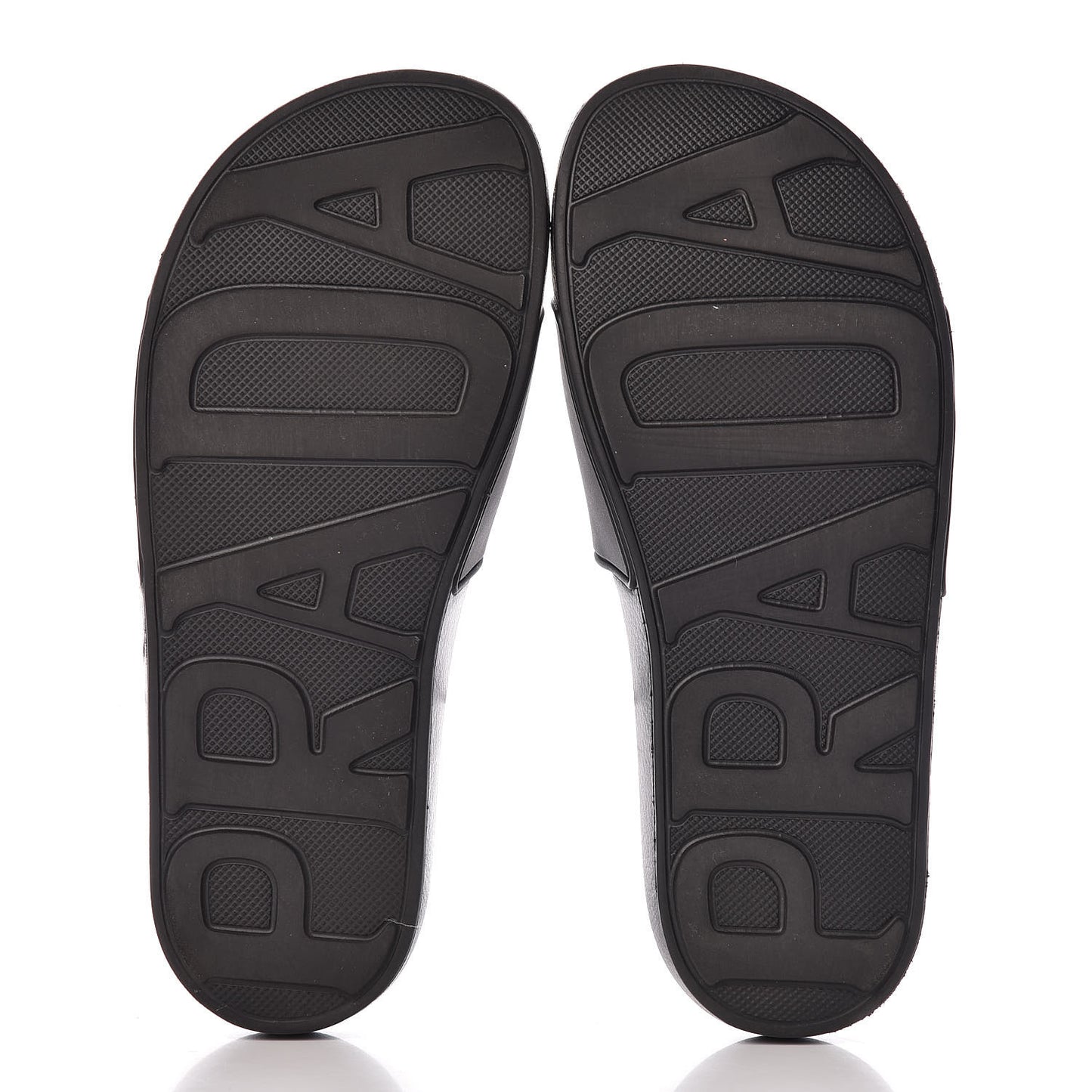 Rubber Logo Pool Slide Sandals 37 Black Rosa