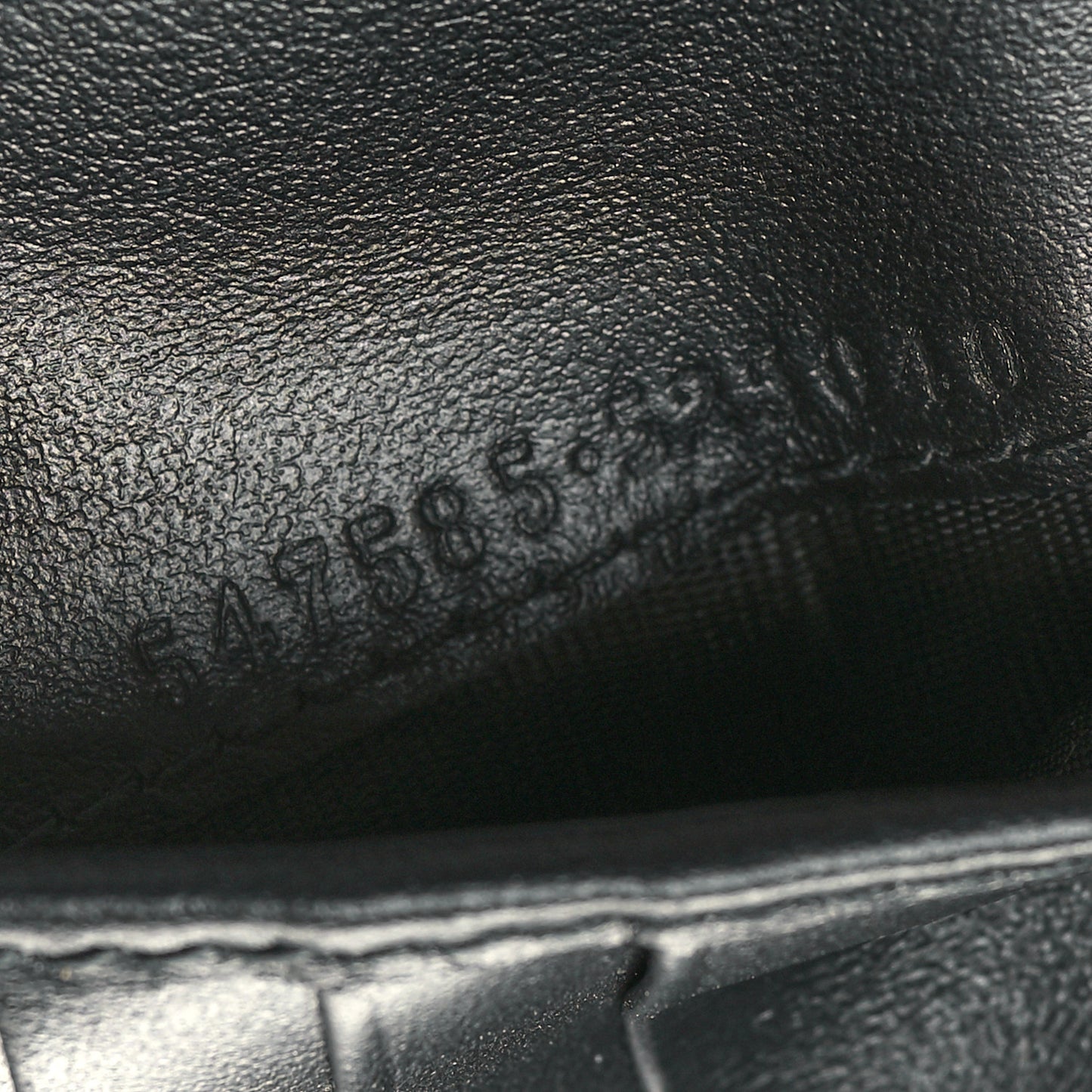 Plutone Calfskin Logo Bi-Fold Wallet Black