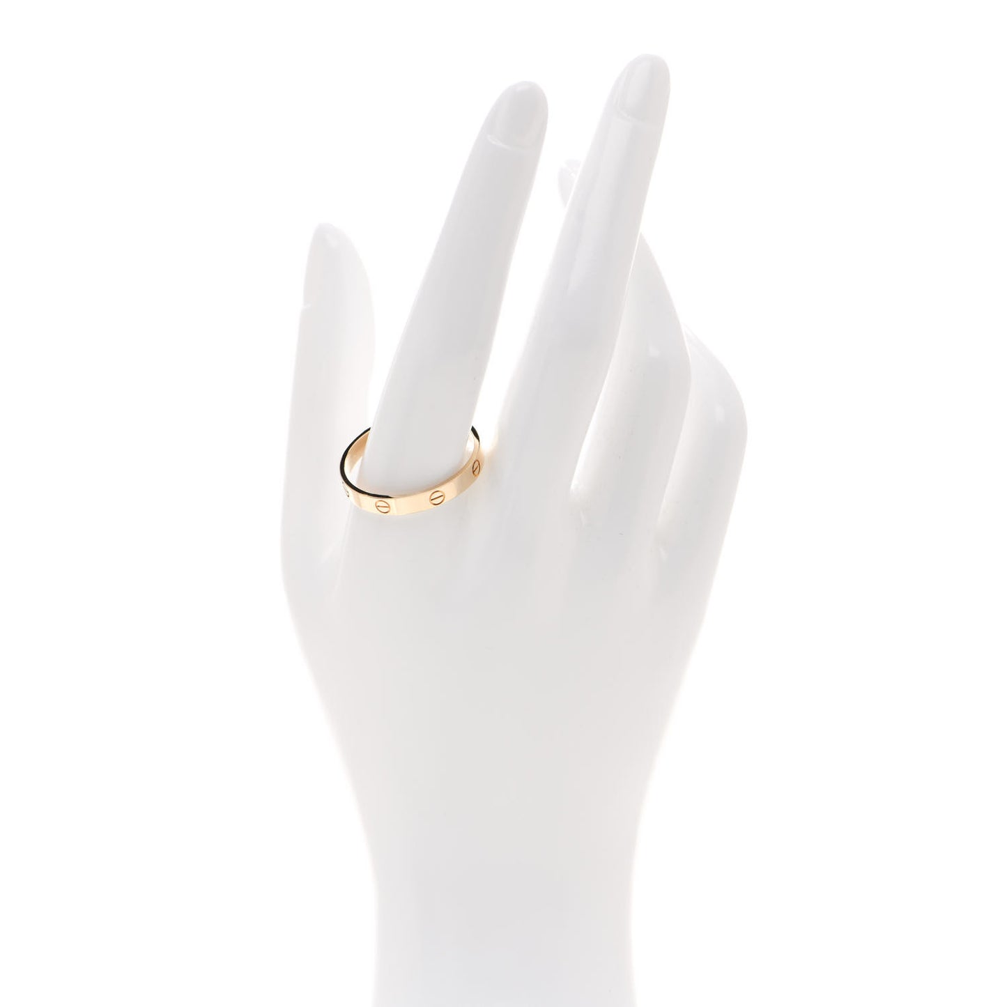 18K Yellow Gold 3.5mm LOVE Wedding Band Ring 71 13.5