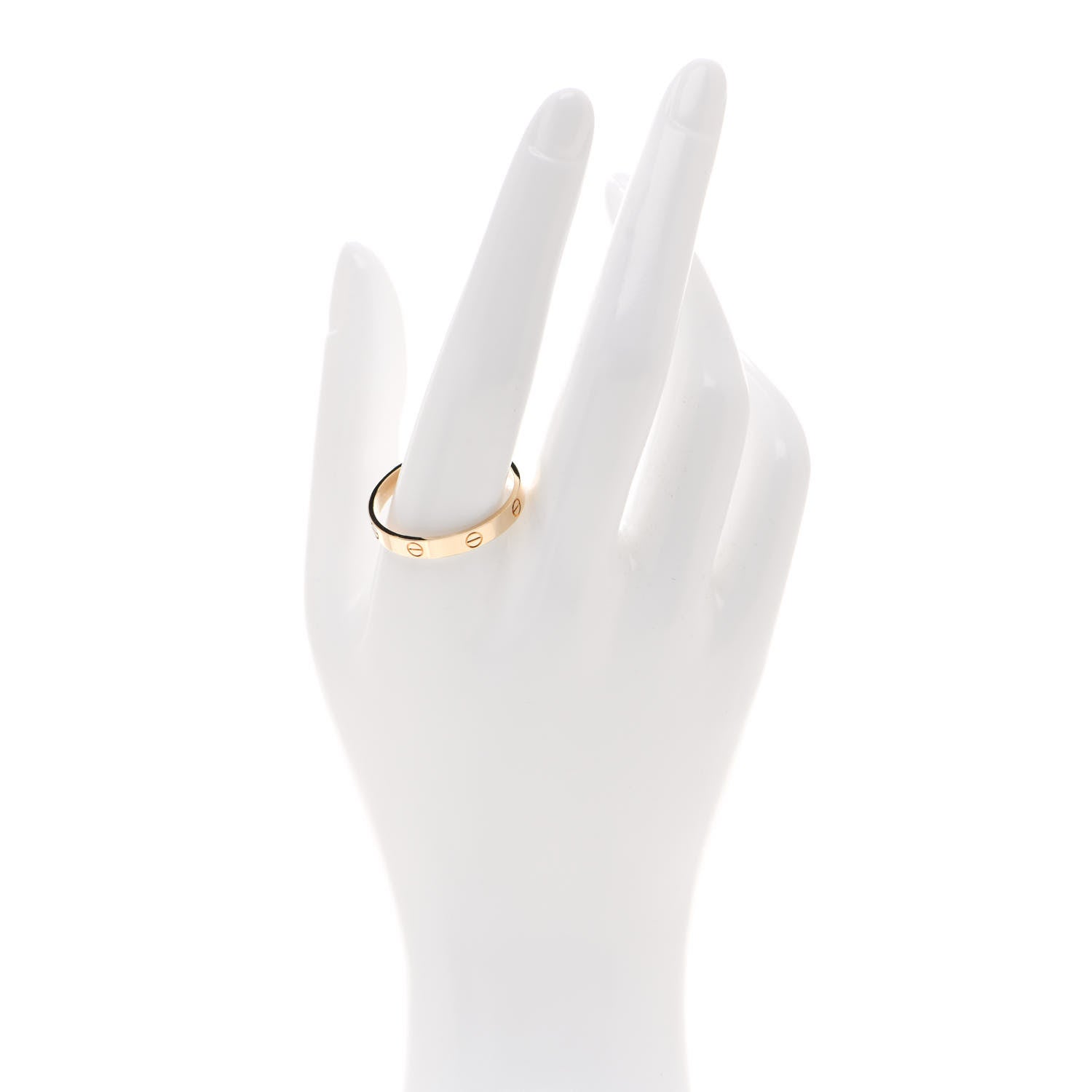 Cartier 18K Yellow Gold 3.5mm LOVE Wedding Band Ring 71 13.5 2 of 6