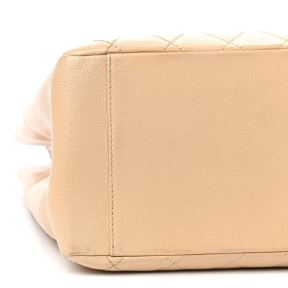 Chanel Caviar Quilted Grand Shopping Tote GST Beige Clair 6 of 10