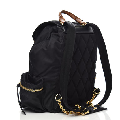 Burberry Nylon Medium Rucksack Backpack Black 2 of 9