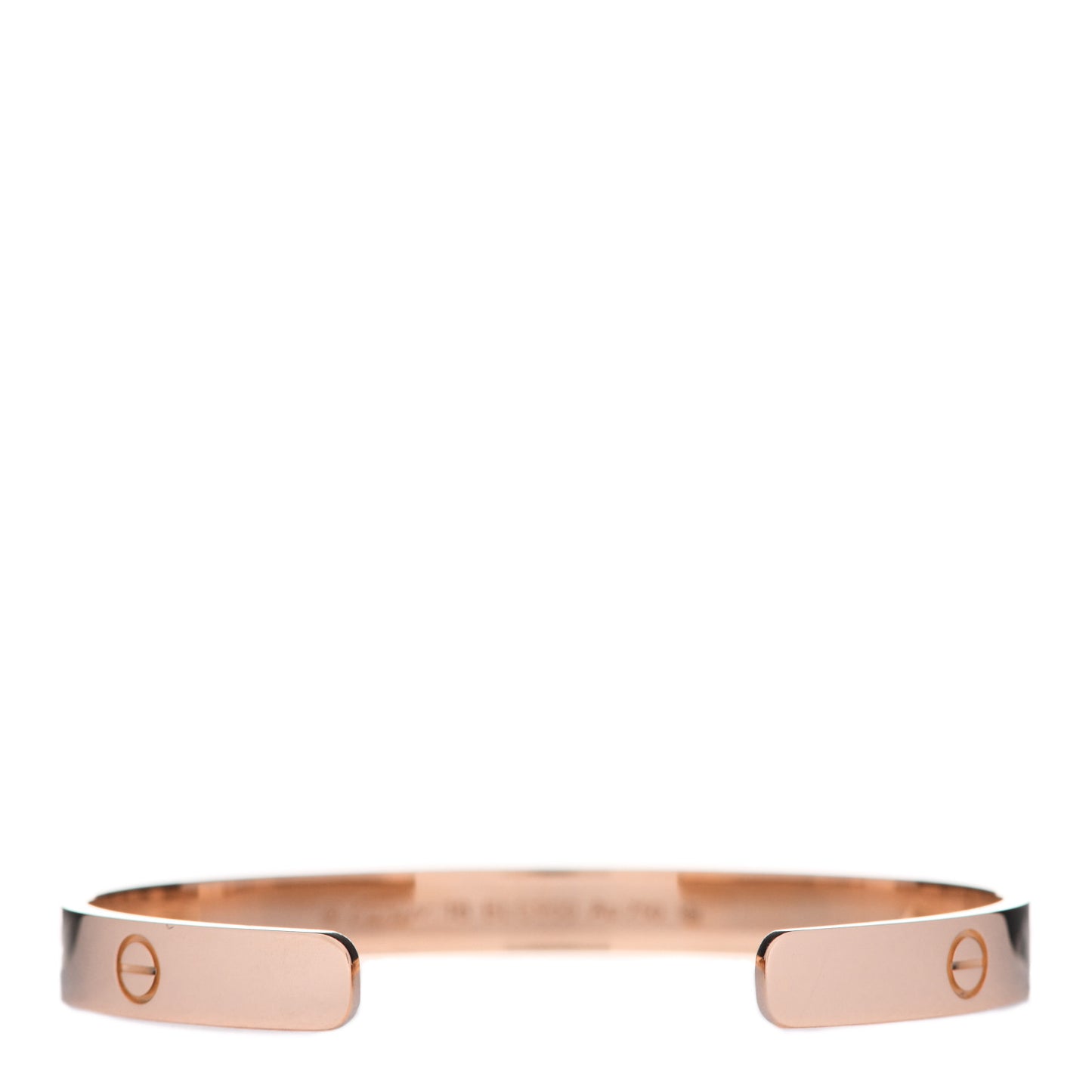 18K Pink Gold LOVE Cuff Bracelet 18