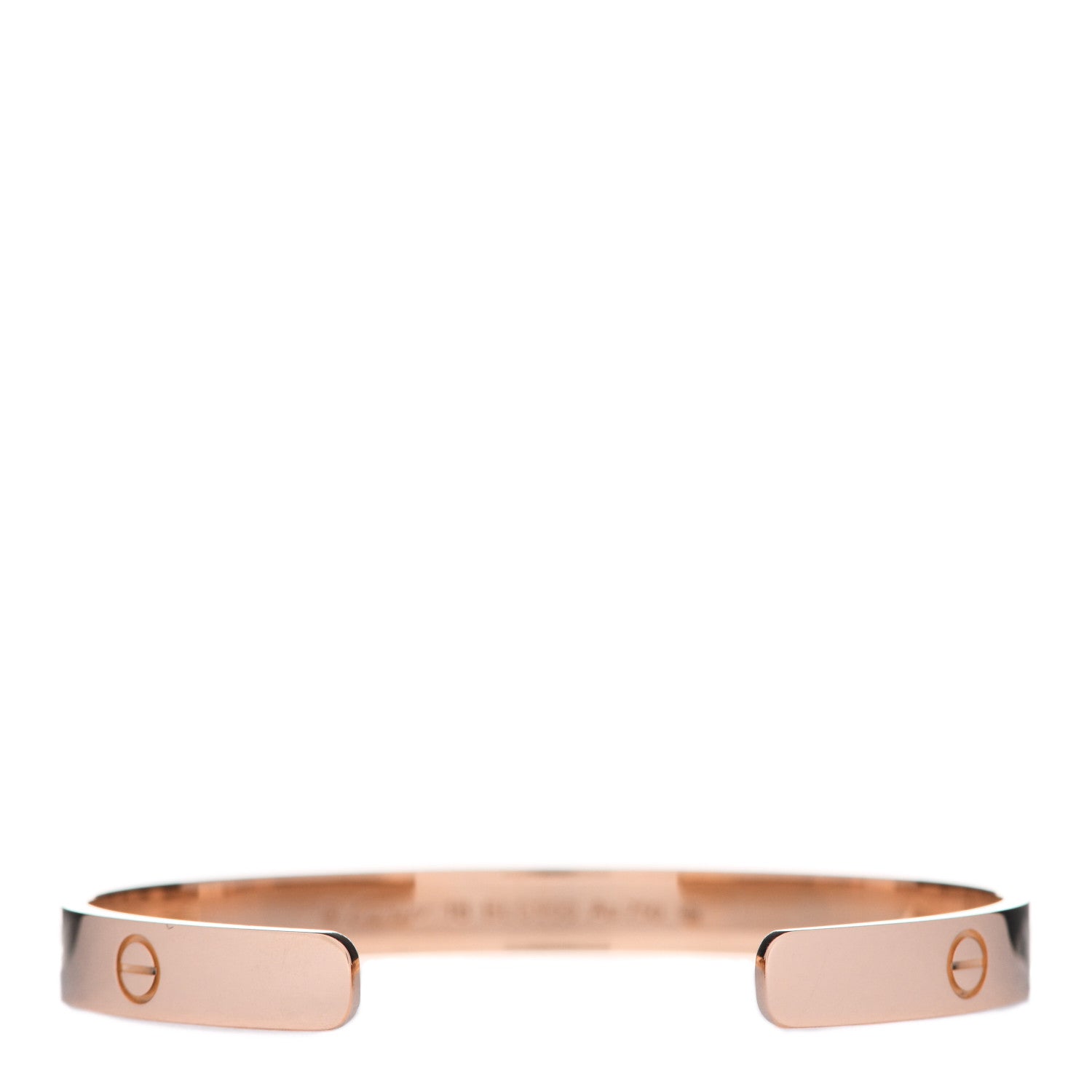 Cartier 18K Pink Gold LOVE Cuff Bracelet 18 3 of 5