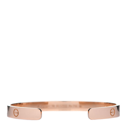 Cartier 18K Pink Gold LOVE Cuff Bracelet 18 3 of 5