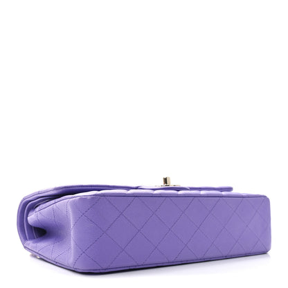Chanel Caviar Quilted Medium Double Flap Purple 4 of 10