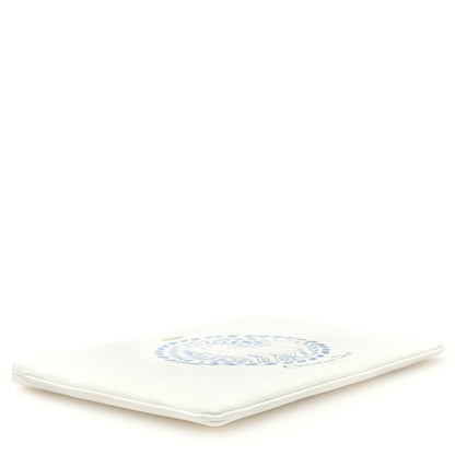 Christian Dior Vinyl Dog Cosmetic Pouch White Blue 4 of 6
