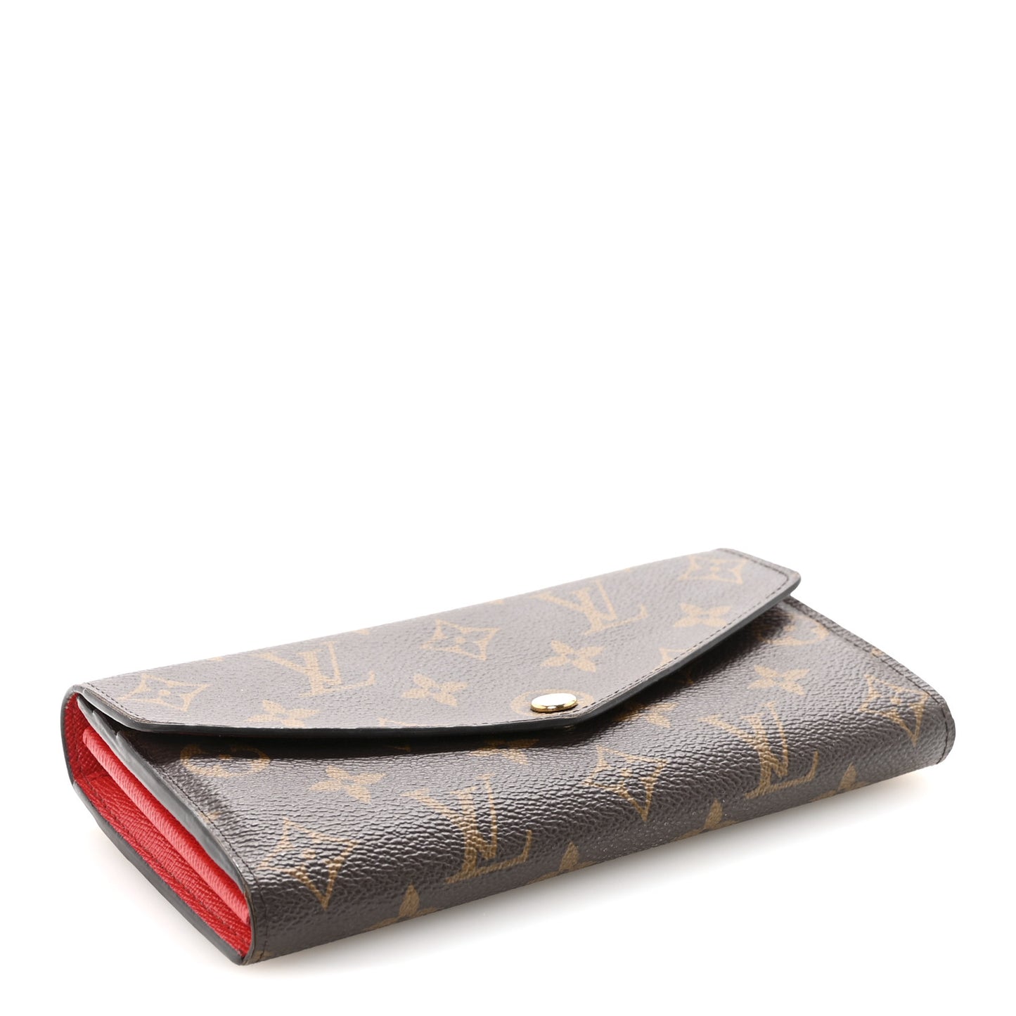 Monogram Sarah Wallet NM Coquelicot