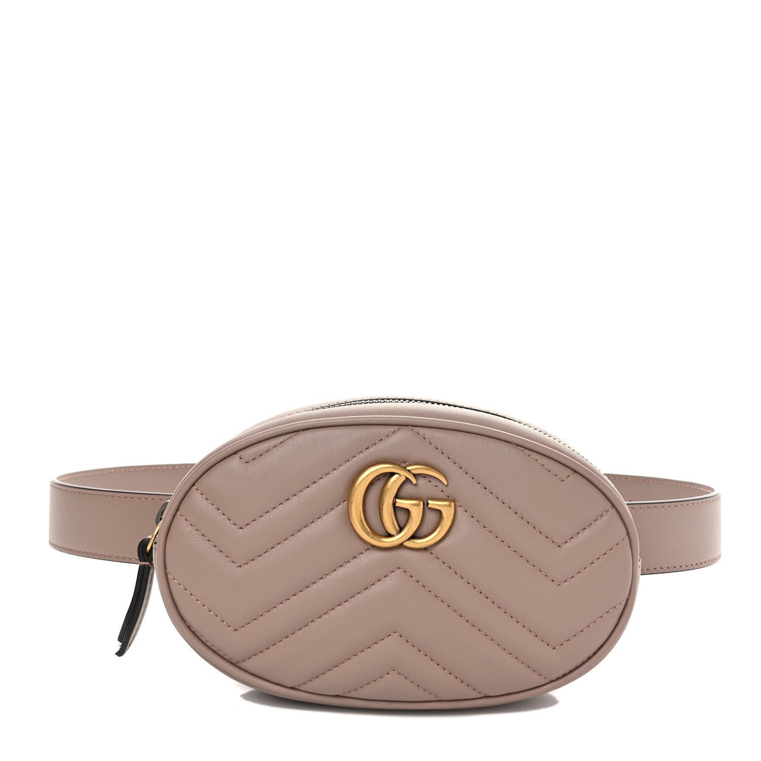 Gucci Calfskin Matelasse GG Marmont Belt Bag 85 34 Porcelain Rose 1 of 9