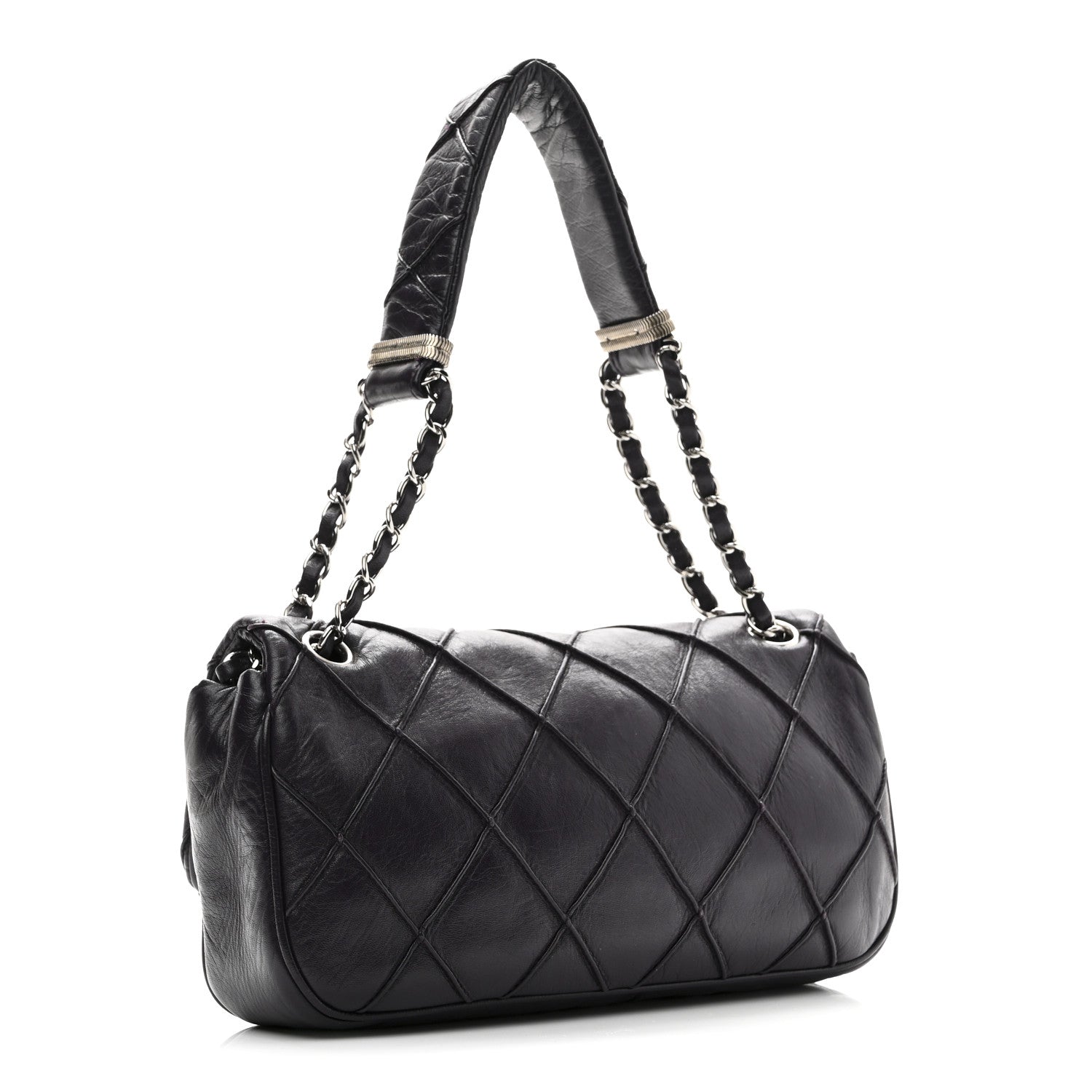 Chanel Lambskin Quilted Giant CC Flap Shoulder Bag Purple 3 of 10