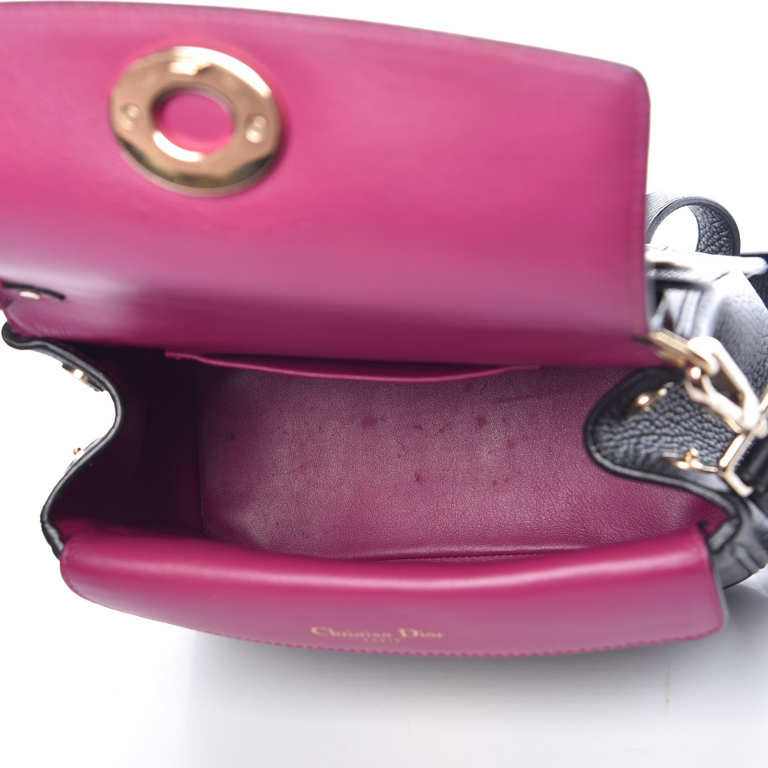Christian Dior Bullcalf Mini Be Dior Flap Black Rose Indien 5 of 11