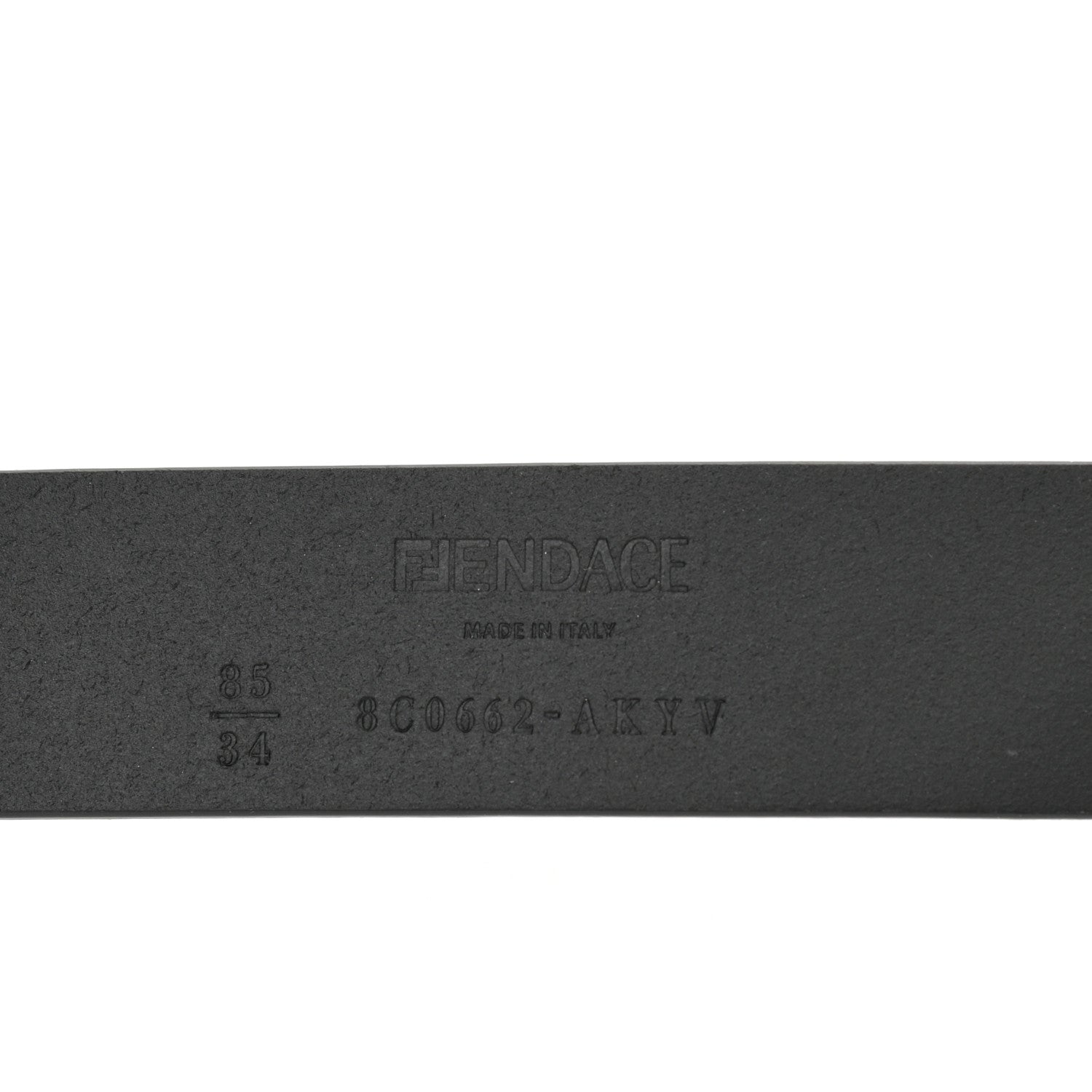 Versace X FENDI Calfskin Fendace Logo Belt 85 34 Black 5 of 5