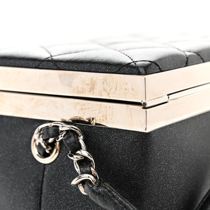 Chanel Metallic Lambskin Quilted CC Vanity With Chain Black 11 of 11