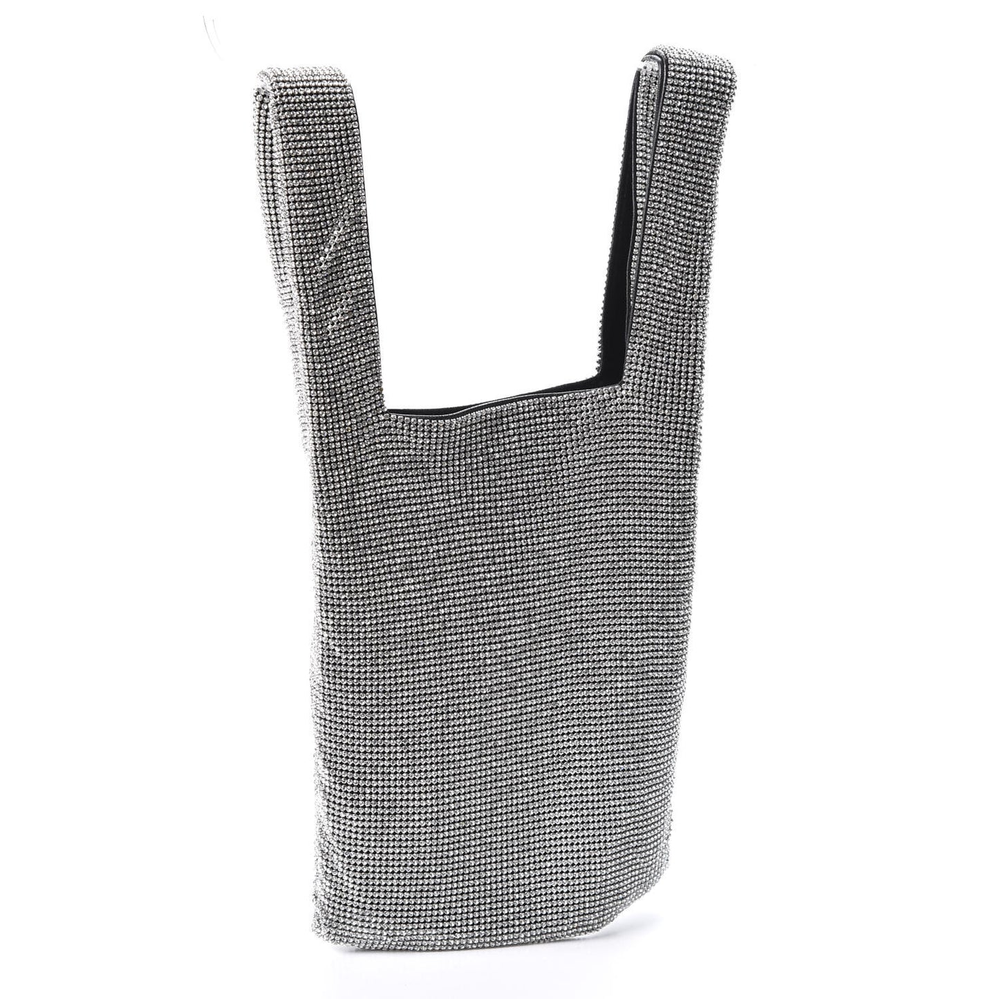 Crystal Wanglock Mini Shopper Silver