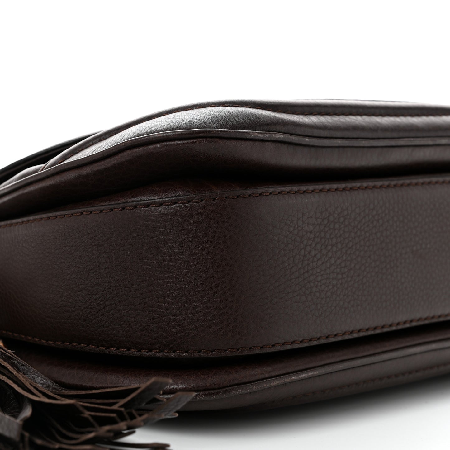 Calfskin Medium New Bamboo Top Handle Bag Brown