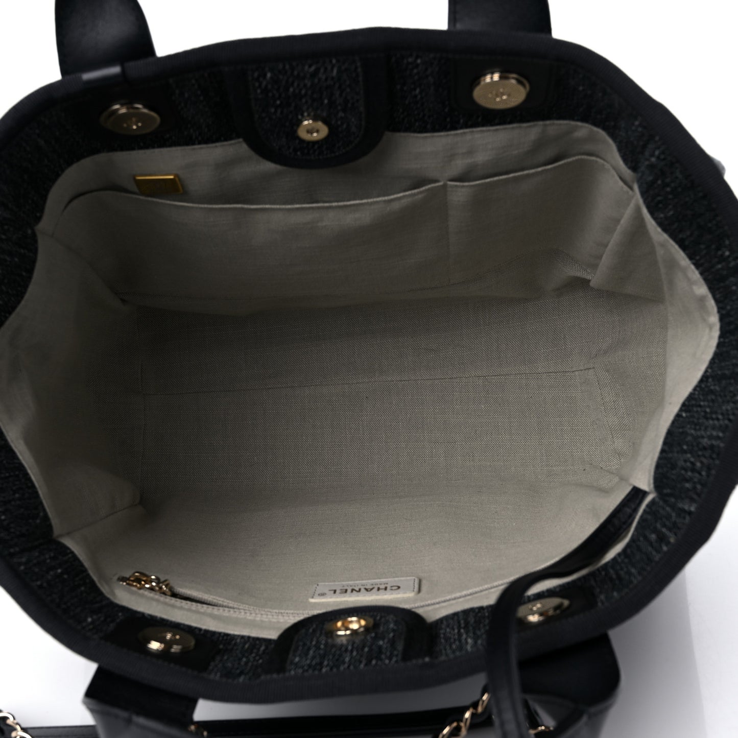 Mixed Fibers Small Deauville Tote Navy Blue