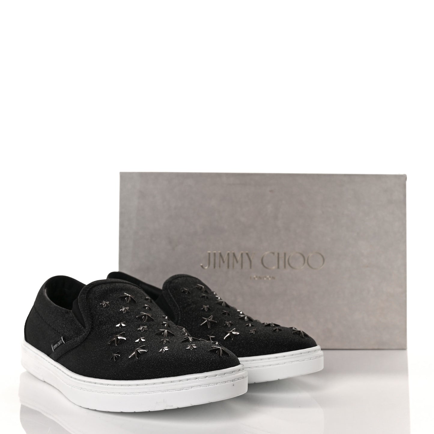Fine Glitter Suede Mens Grove Sneakers 43 Black
