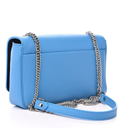 Balenciaga Pebbled Calfskin Logo Everyday Flap Chain Wallet Bright Bleu 3 of 12