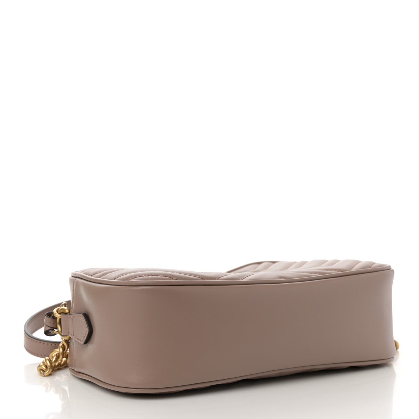 Calfskin Matelasse Small GG Marmont Chain Shoulder Bag Porcelain Rose