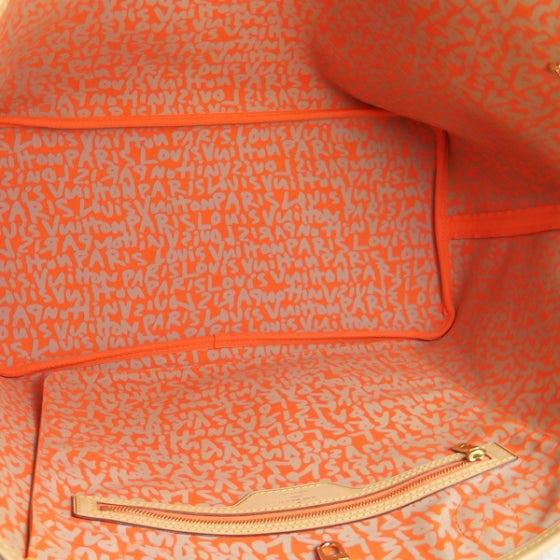 Louis Vuitton Monogram Graffiti Neverfull GM Orange 6 of 8