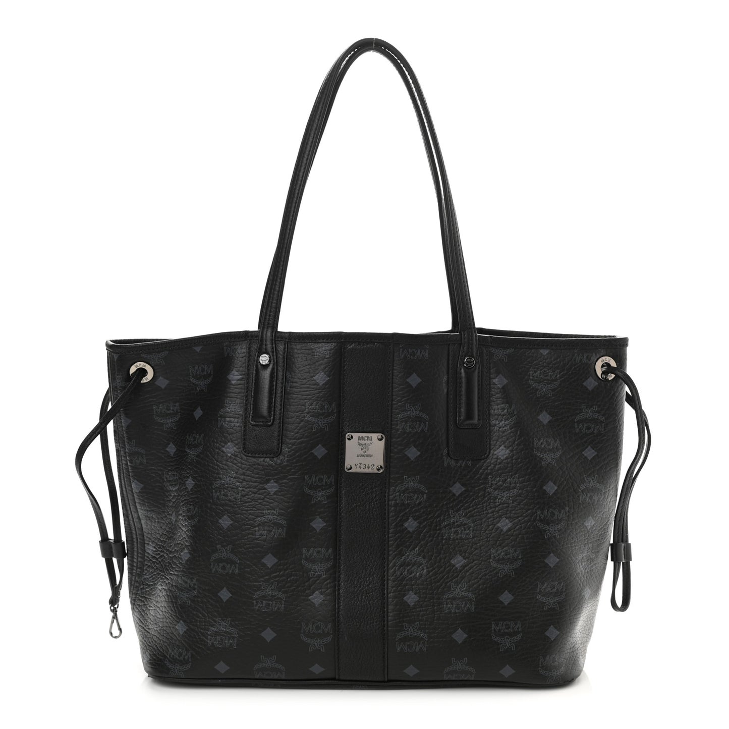 Visetos Medium Liz Reversible Shopper Tote Black