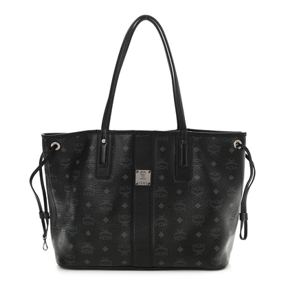 MCM Visetos Medium Liz Reversible Shopper Tote Black 1 of 12