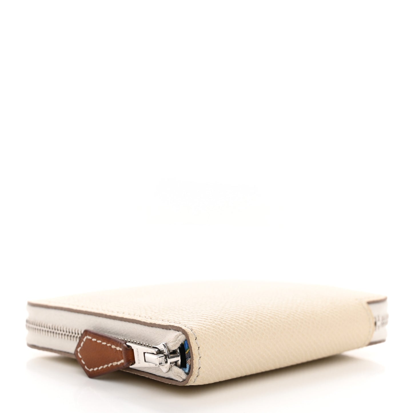 Epsom Silk'In Compact Wallet Craie Caban Jaune Ambre