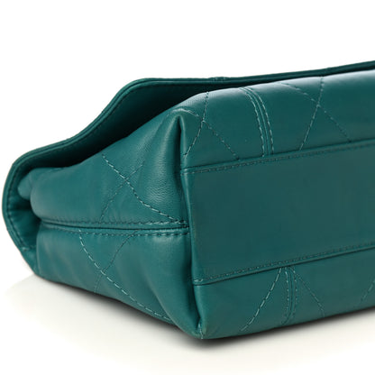 Chanel Lambskin Quilted Large Soft Touch Flap Green 10 of 20