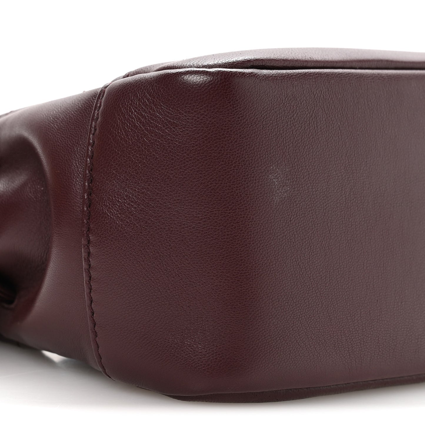 Lambskin Matelasse Monogram Mini Jamie Shoulder Pouch Bag Rouge Cabernet