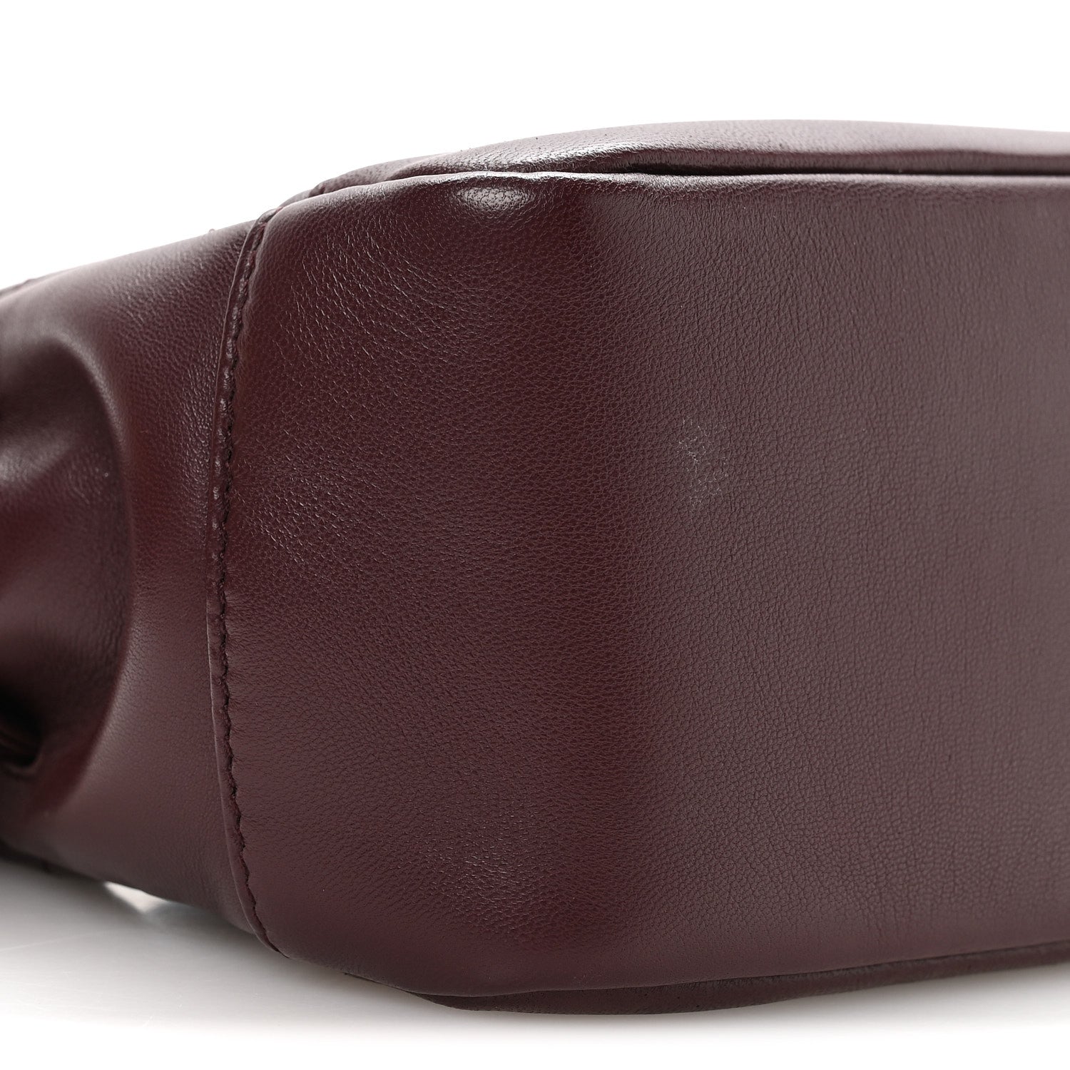 Saint Laurent Lambskin Matelasse Monogram Mini Jamie Shoulder Pouch Bag Rouge Cabernet 9 of 10