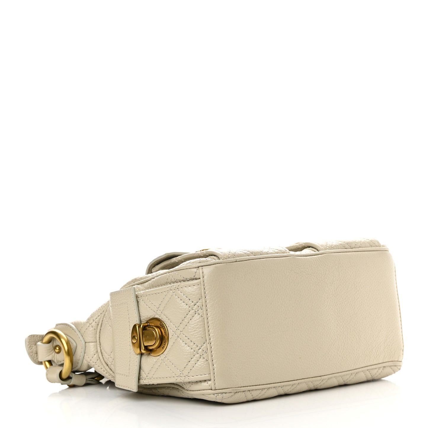 Calfskin Quilted Multipocket Hobo Milk