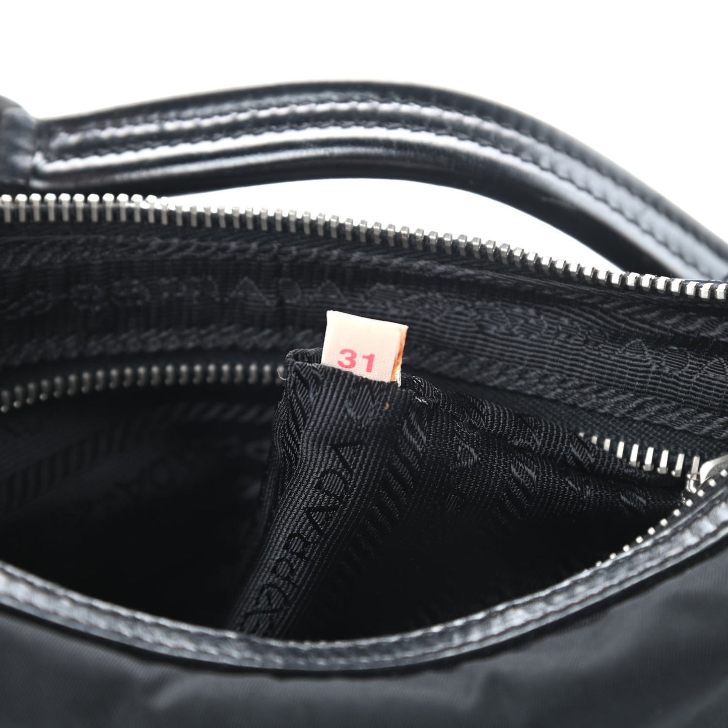 Tessuto Nylon Calfskin Hobo Black