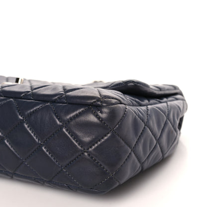 Chanel Lambskin Quilted Jumbo Single Flap Dark Grey 9 of 9