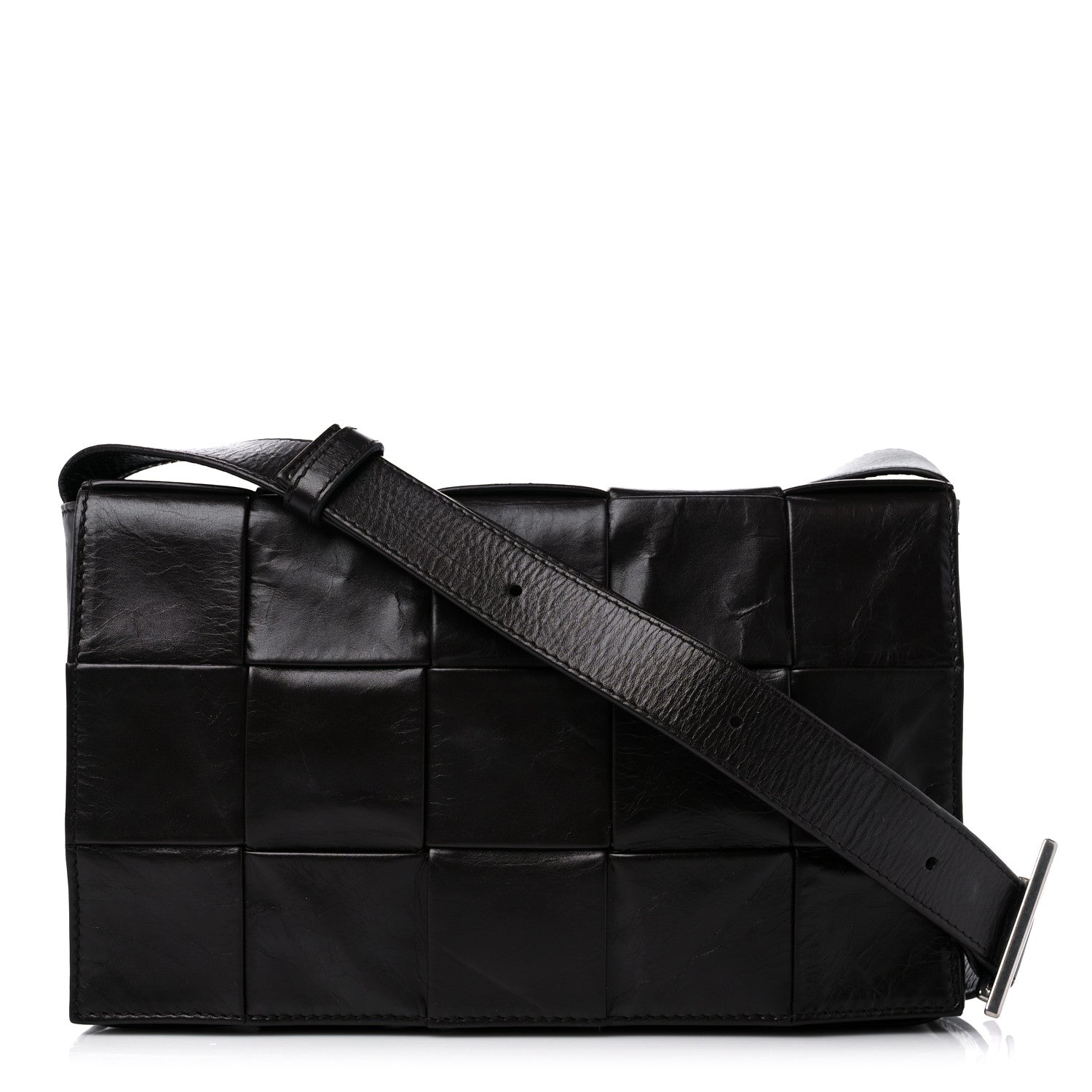 Bottega Veneta Paper Calfskin Maxi Intreccio Cassette Crossbody Bag Fondant 1 of 8