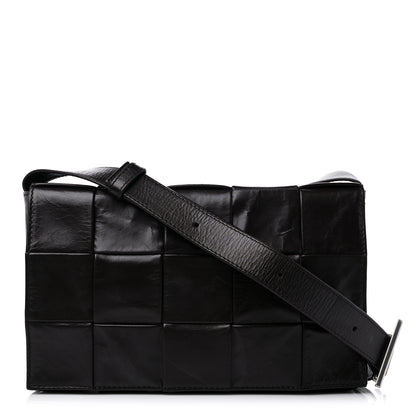 Bottega Veneta Paper Calfskin Maxi Intreccio Cassette Crossbody Bag Fondant 1 of 8