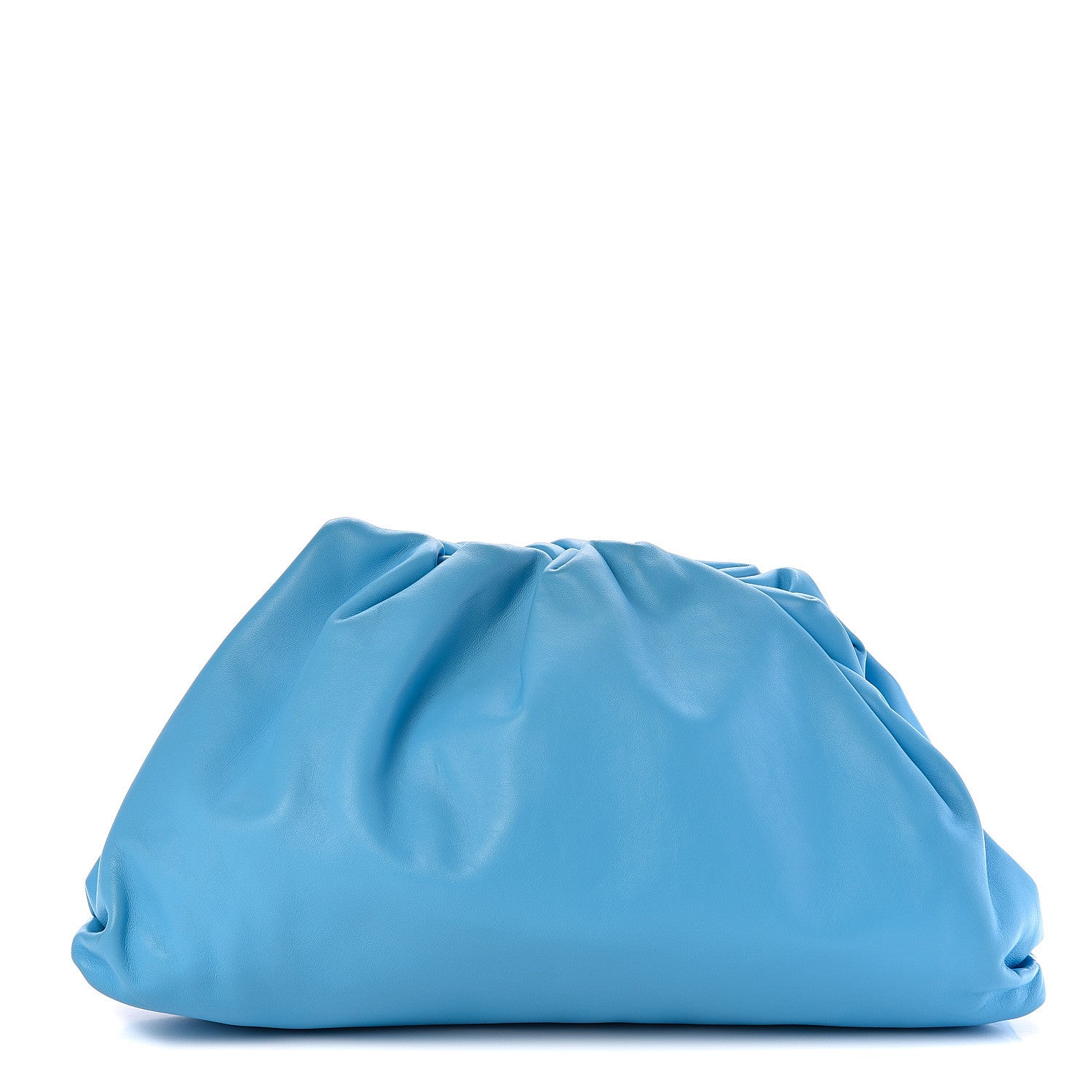 Bottega Veneta Smooth Butter Calf The Pouch Oversized Clutch Sky Blue 1 of 9