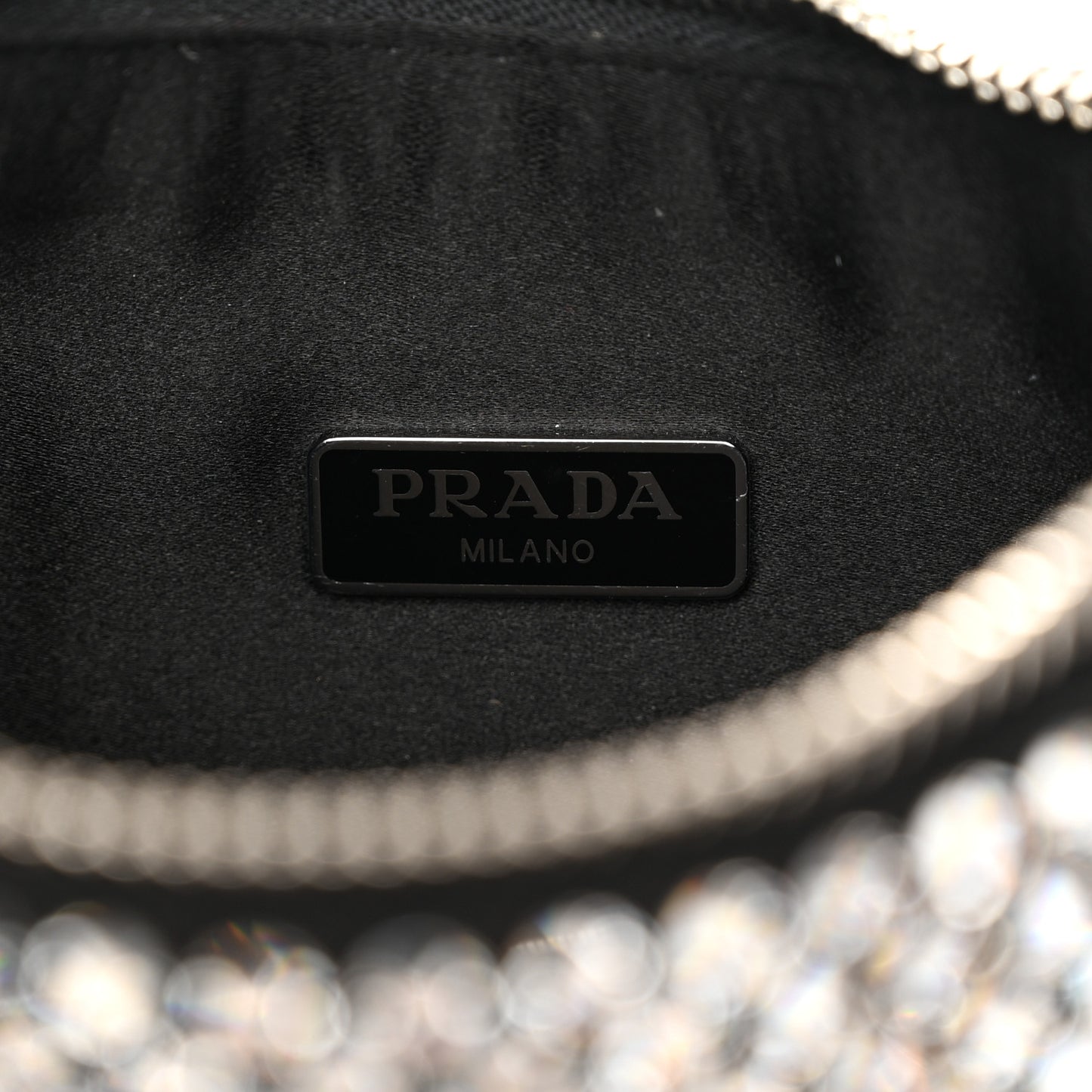 Satin Crystal Re-Edition 2005 Shoulder Bag Cristal