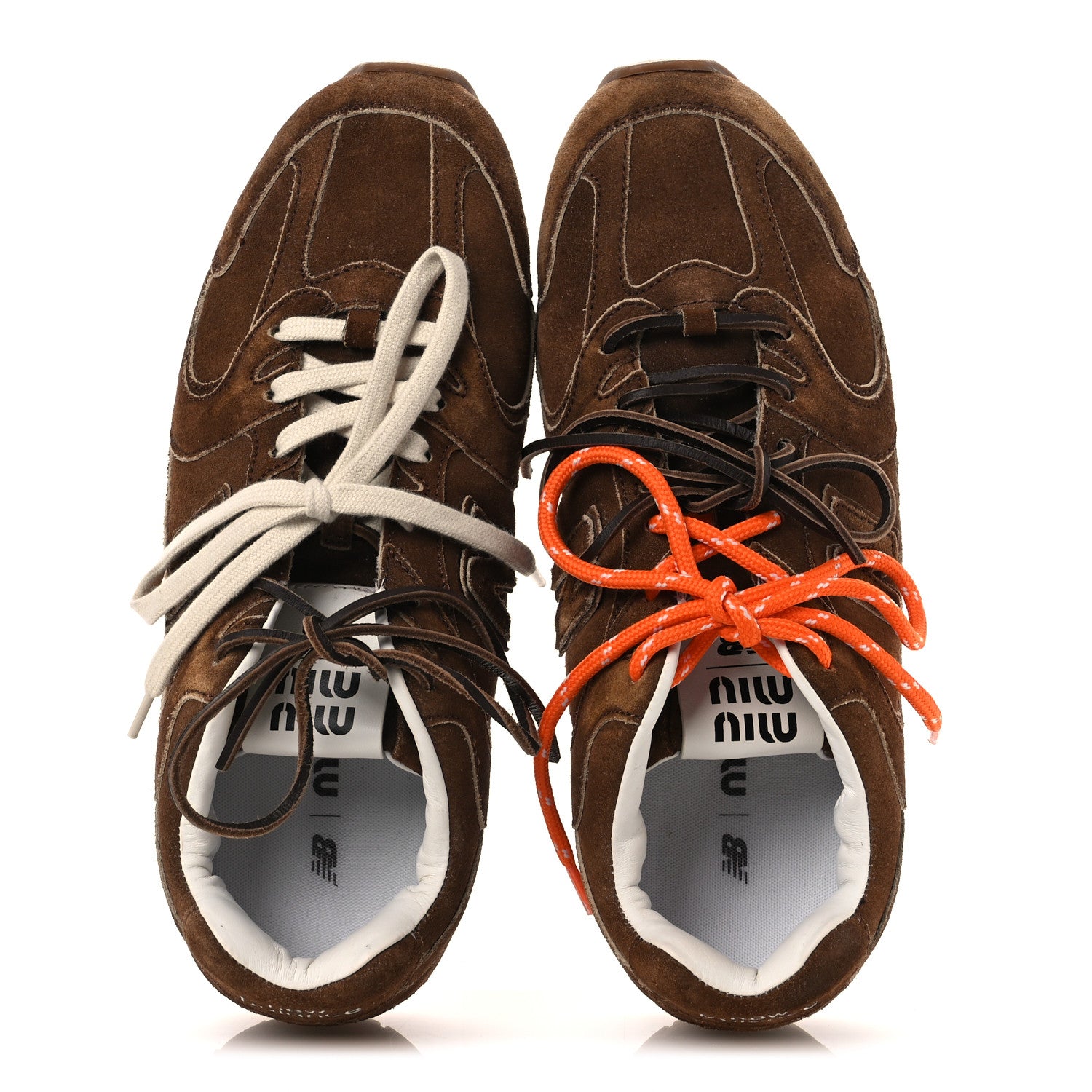 Miu Miu X NEW BALANCE Suede 530 SL Sneakers 40.5 Cinnamon 1816146