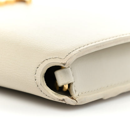 Saint Laurent Smooth Calfskin Monogram Phone Holder Crossbody Crema Soft 13 of 15