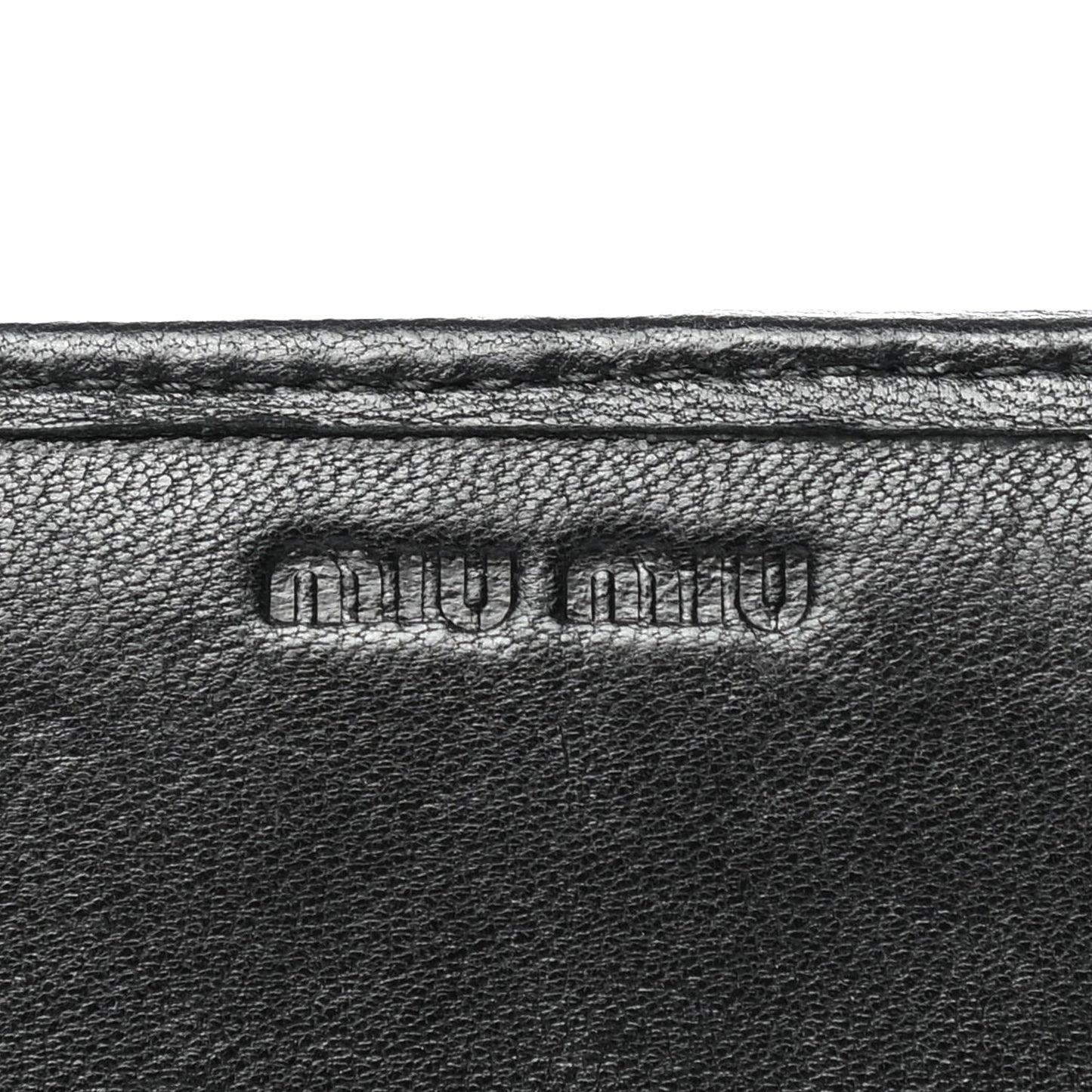 Nappa Matelasse Wallet On Chain Black