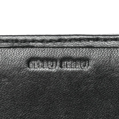 Miu Miu Nappa Matelasse Wallet On Chain Black 6 of 7