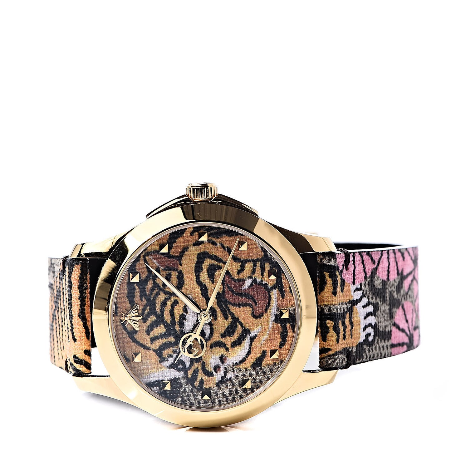 Stainless Steel Canvas 38mm Le Marche Des Merveilles Bengal Tiger Quartz Watch