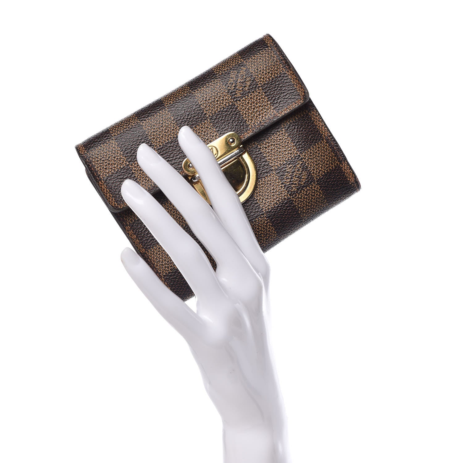 Louis Vuitton Damier Ebene Koala Compact Wallet 2 of 15