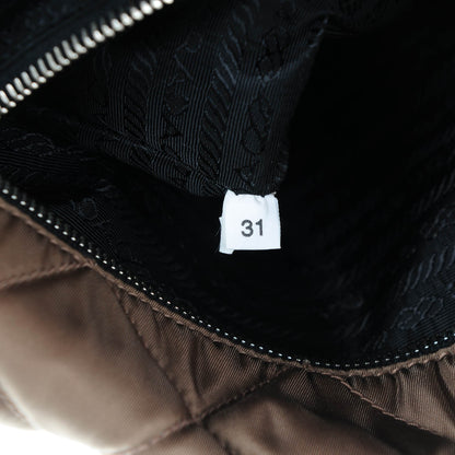 Prada Tessuto Nylon Quilted Small Tote Antilope Black 8 of 13