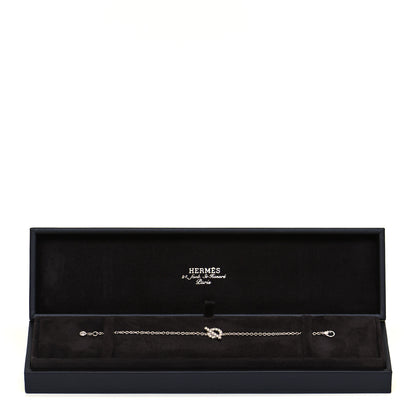 Hermes 18K White Gold Diamond Finesse Bracelet SH 5 of 5
