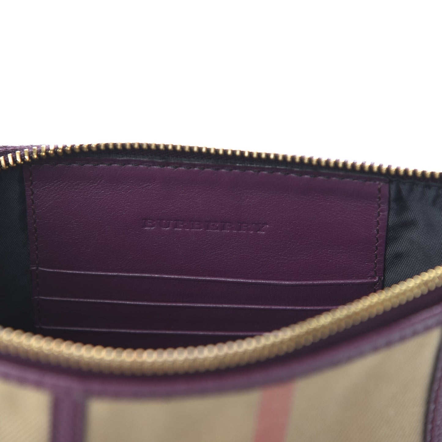 House Check Peyton Crossbody Clutch Bag Mahogany Red