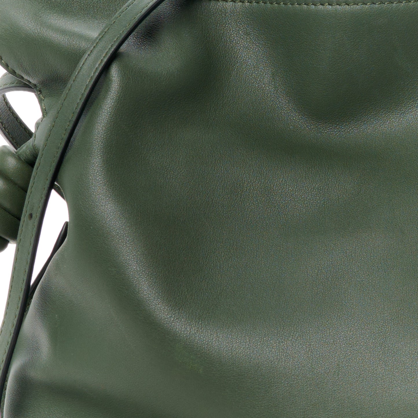 Calfskin Small Flamenco Knot Bag Avocado Green